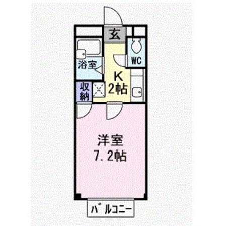 鳳駅 徒歩4分 2階の物件間取画像